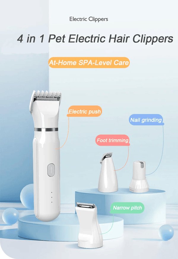 4 in 1 Dog Clippers Grooming Kit